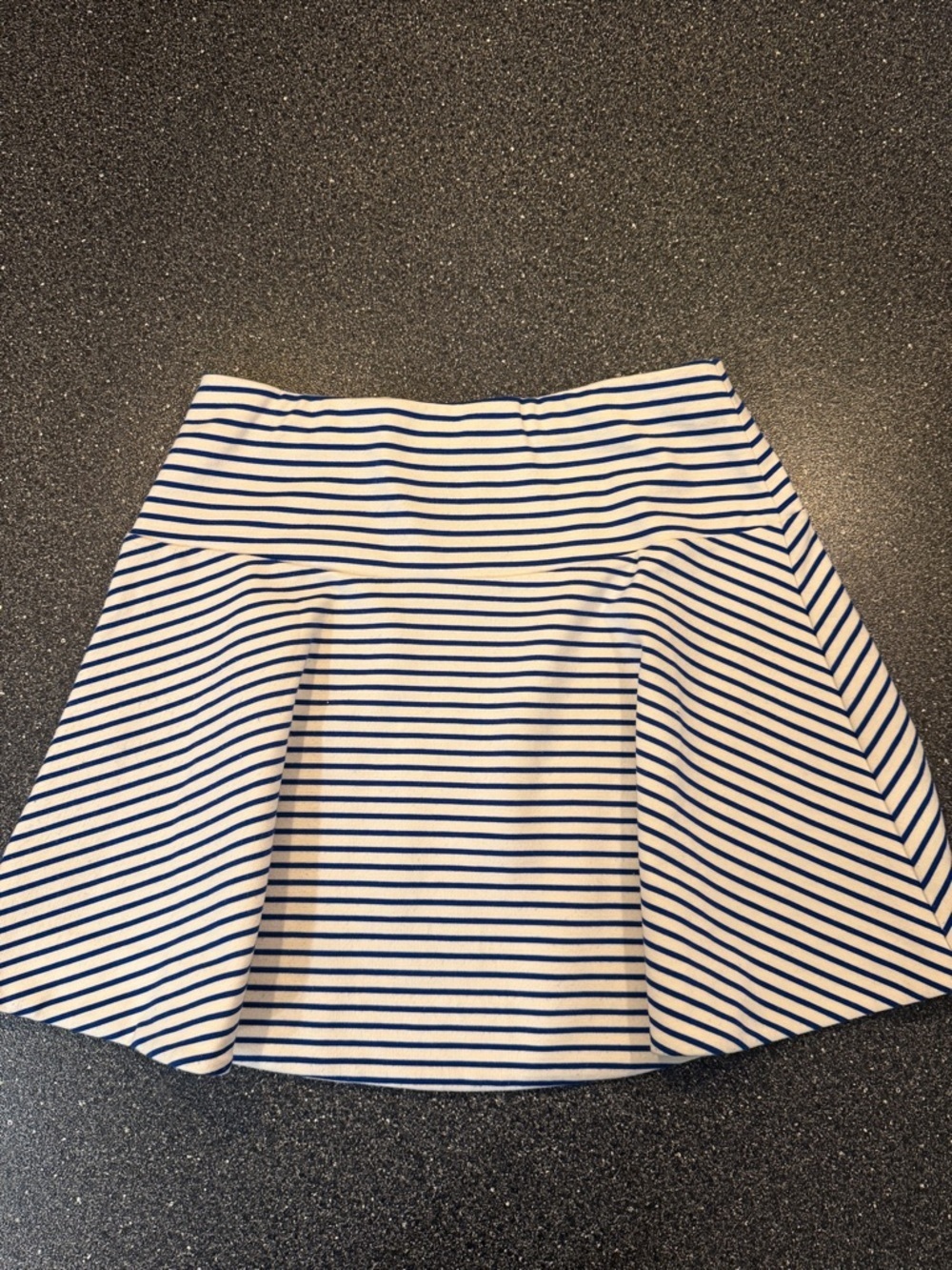 Women’s Draper James Blue and White Striped A-Line Skirt - size Medium